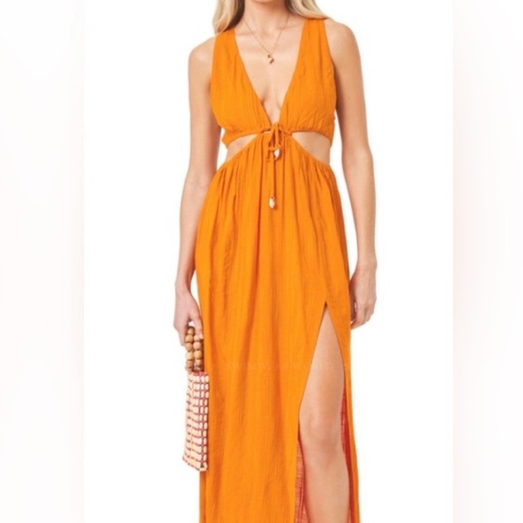 l*space Dresses & Skirts - NWT L*Space Orange cut out Maxi Dress